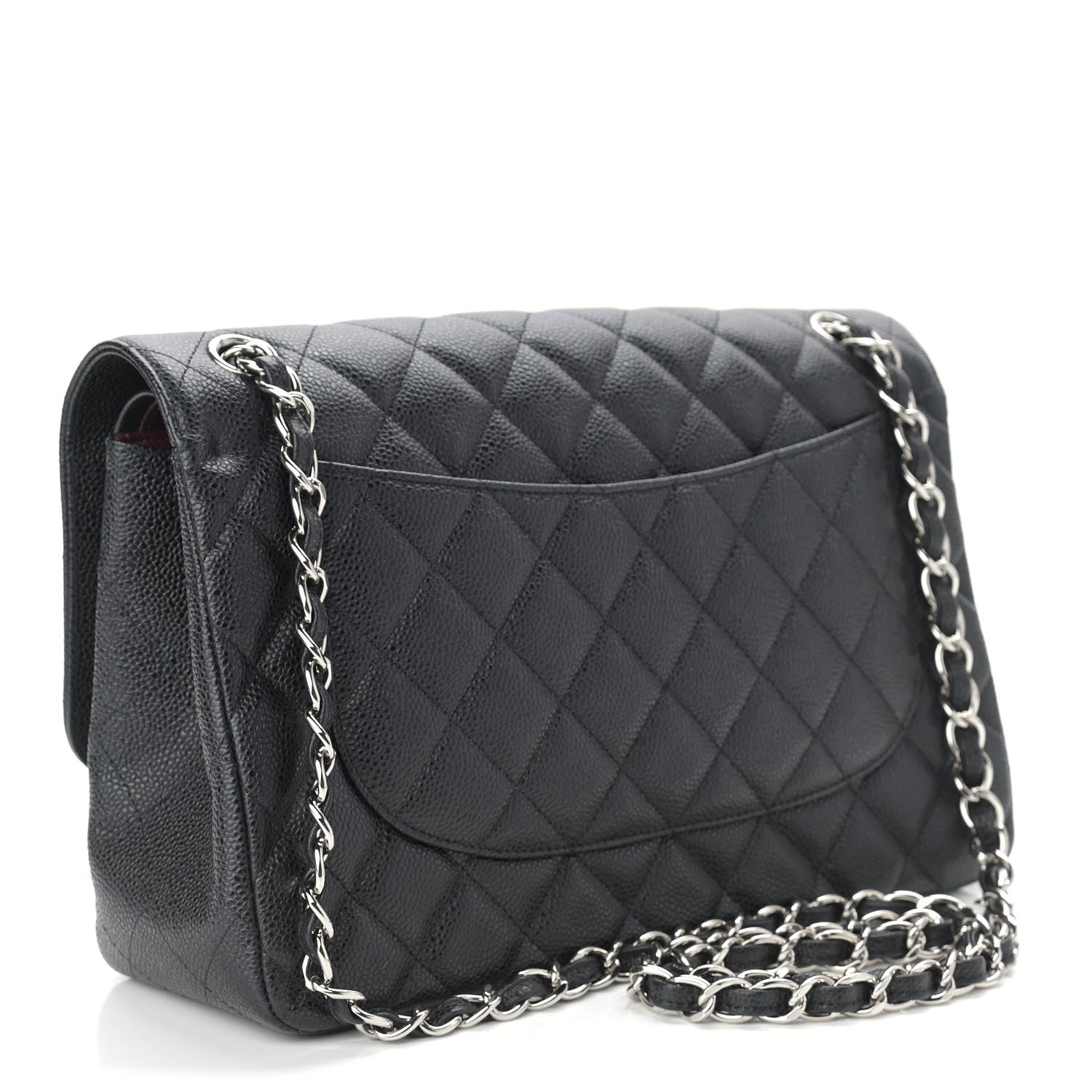 Chanel Caviar Quilted Jumbo Double Flap Black 3 of 9