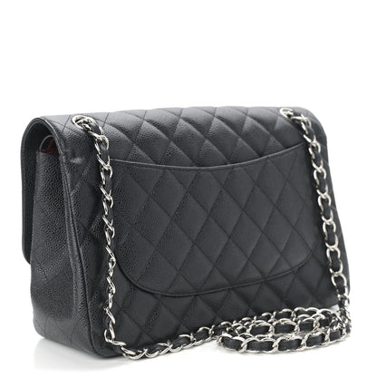 Chanel Caviar Quilted Jumbo Double Flap Black 3 of 9