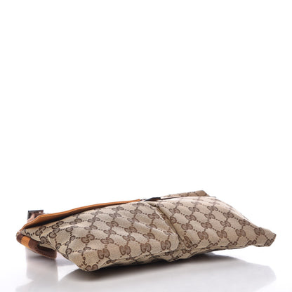 Gucci GG Monogram Web Double Pocket Belt Bag Yellow 4 of 7