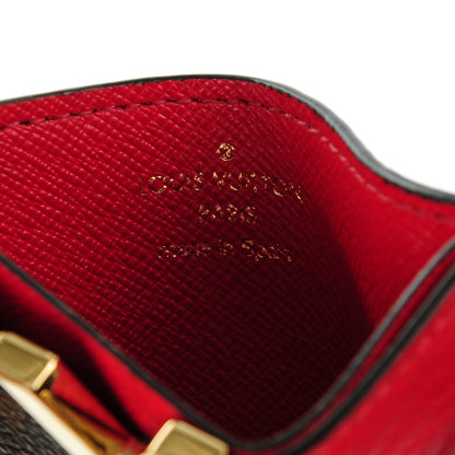 Louis Vuitton Calfskin Monogram Kimono Tote Card Holder Cherry 6 of 7