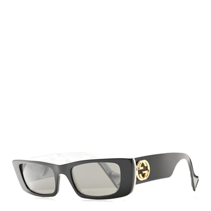 Gucci Acetate Rectangular Sunglasses GG0516S Black 1 of 8