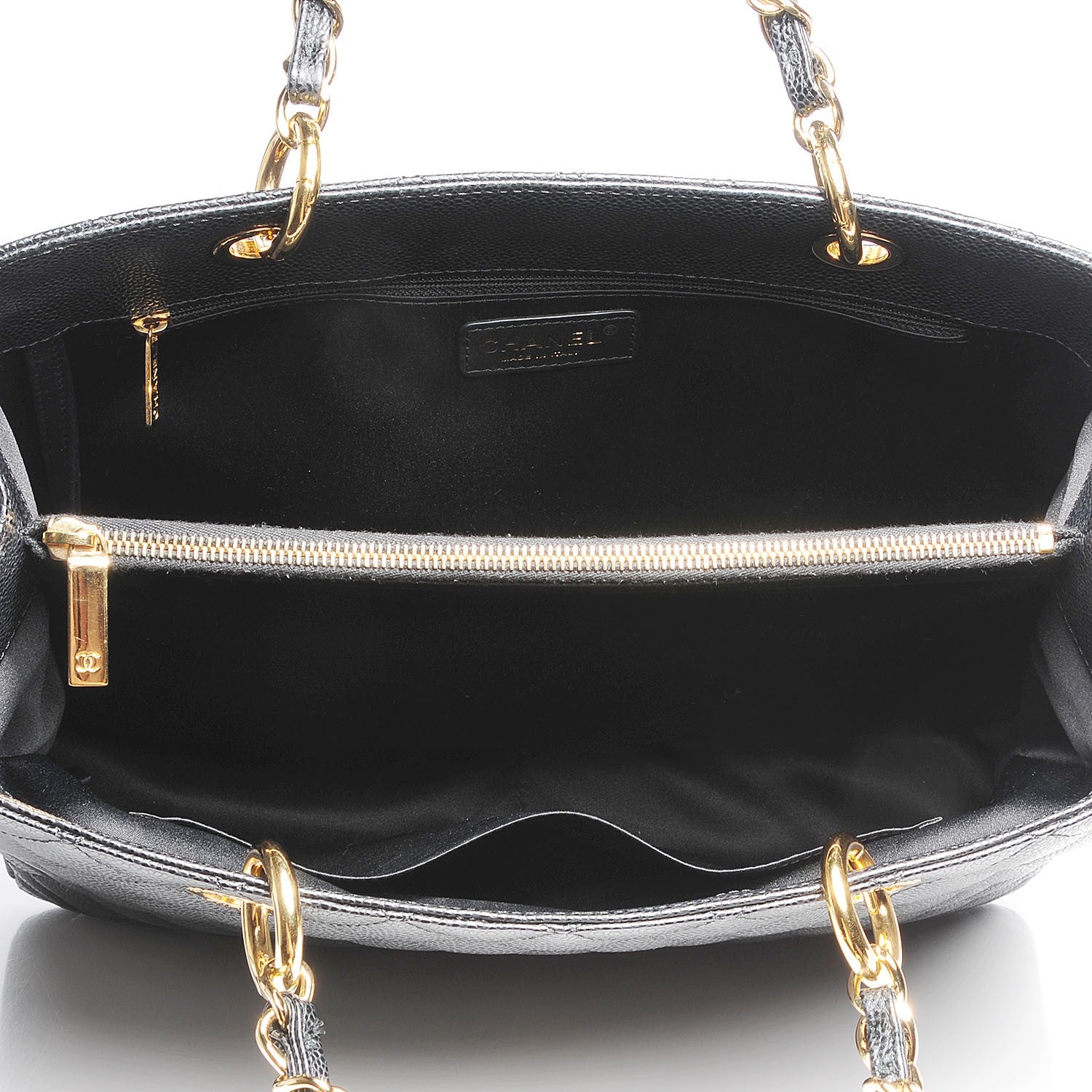 Chanel Caviar Quilted Grand Shopping Tote GST Black 8 of 8