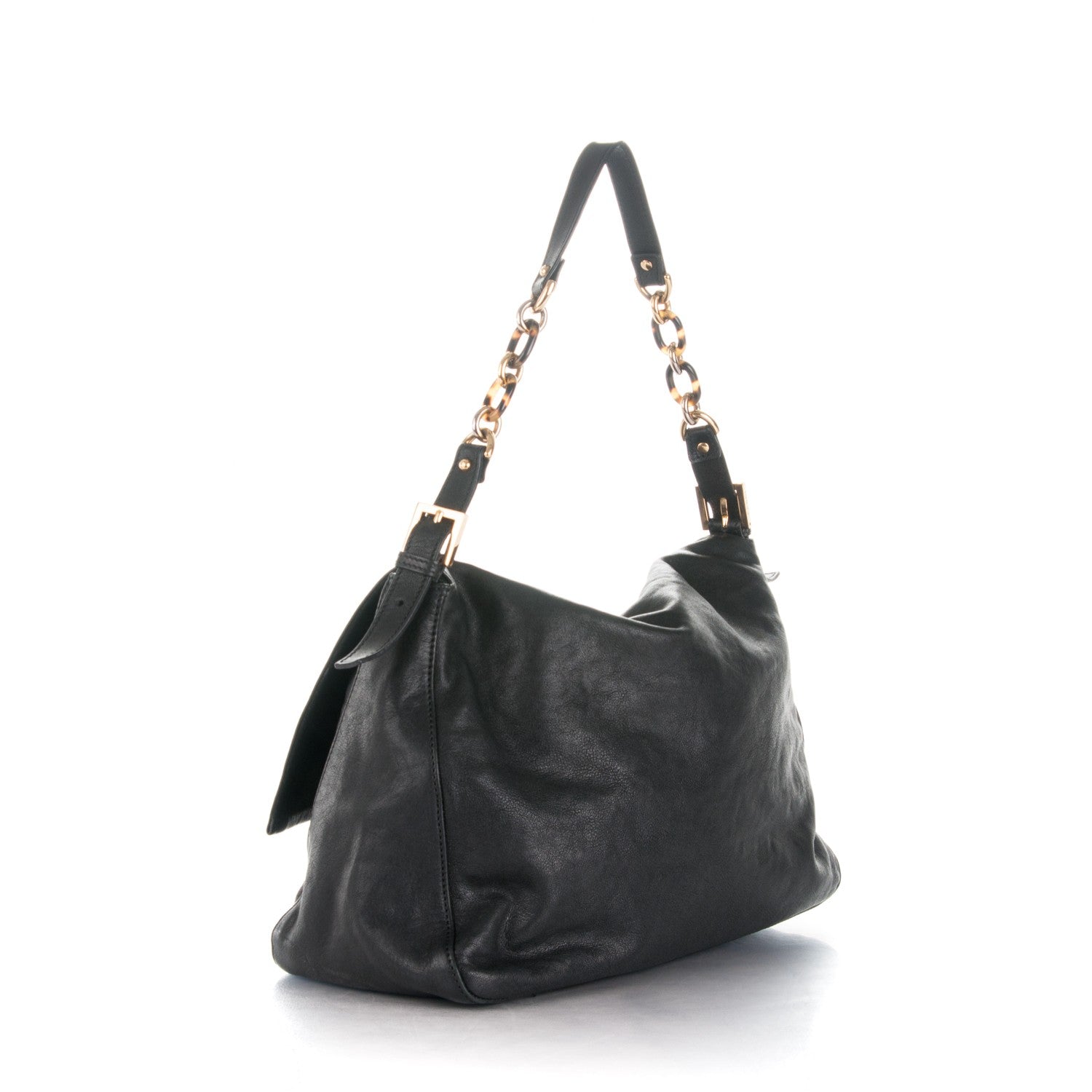 Fendi Calfskin Big Forever Mama Baguette Black 3 of 11