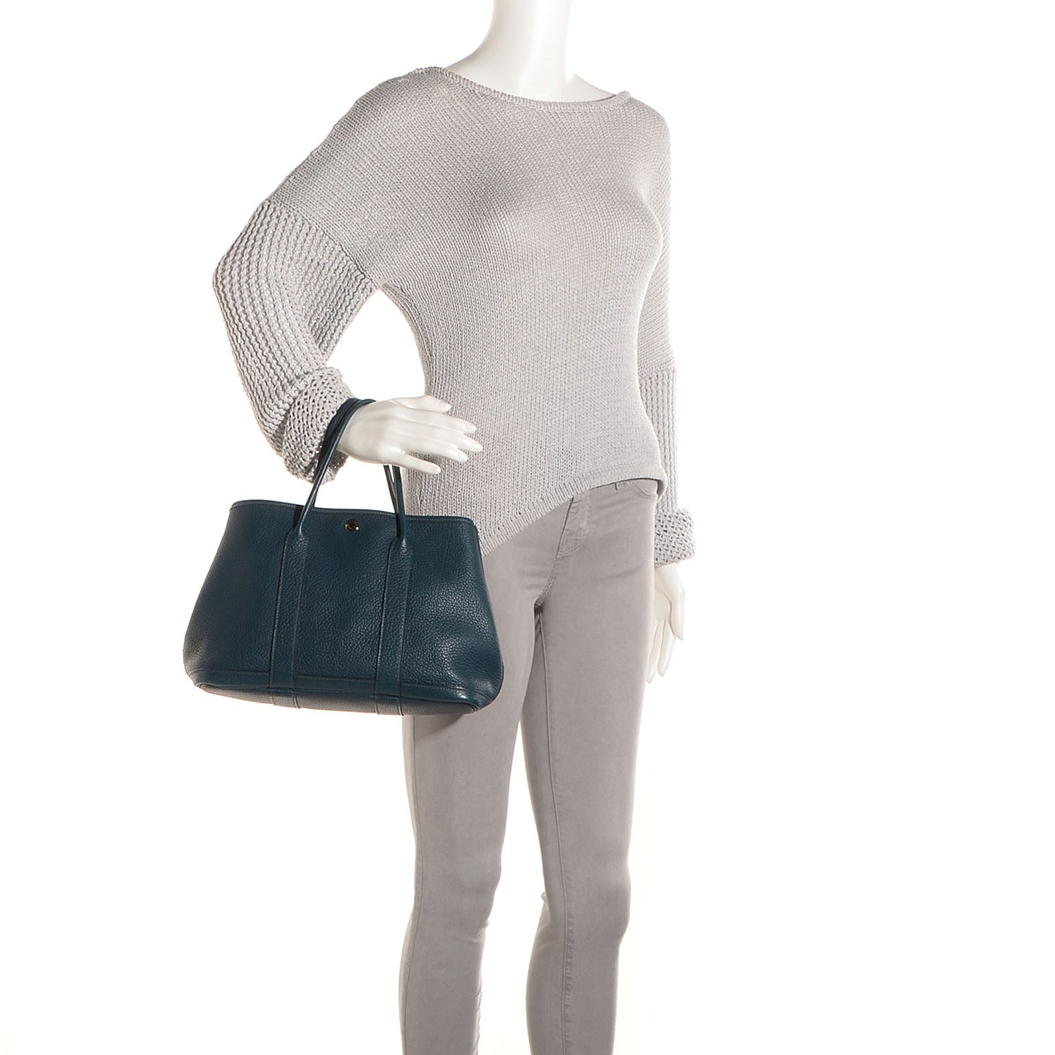 Hermes Veau Negonda Garden Party 36 MM Bleu de Prusse 2 of 12
