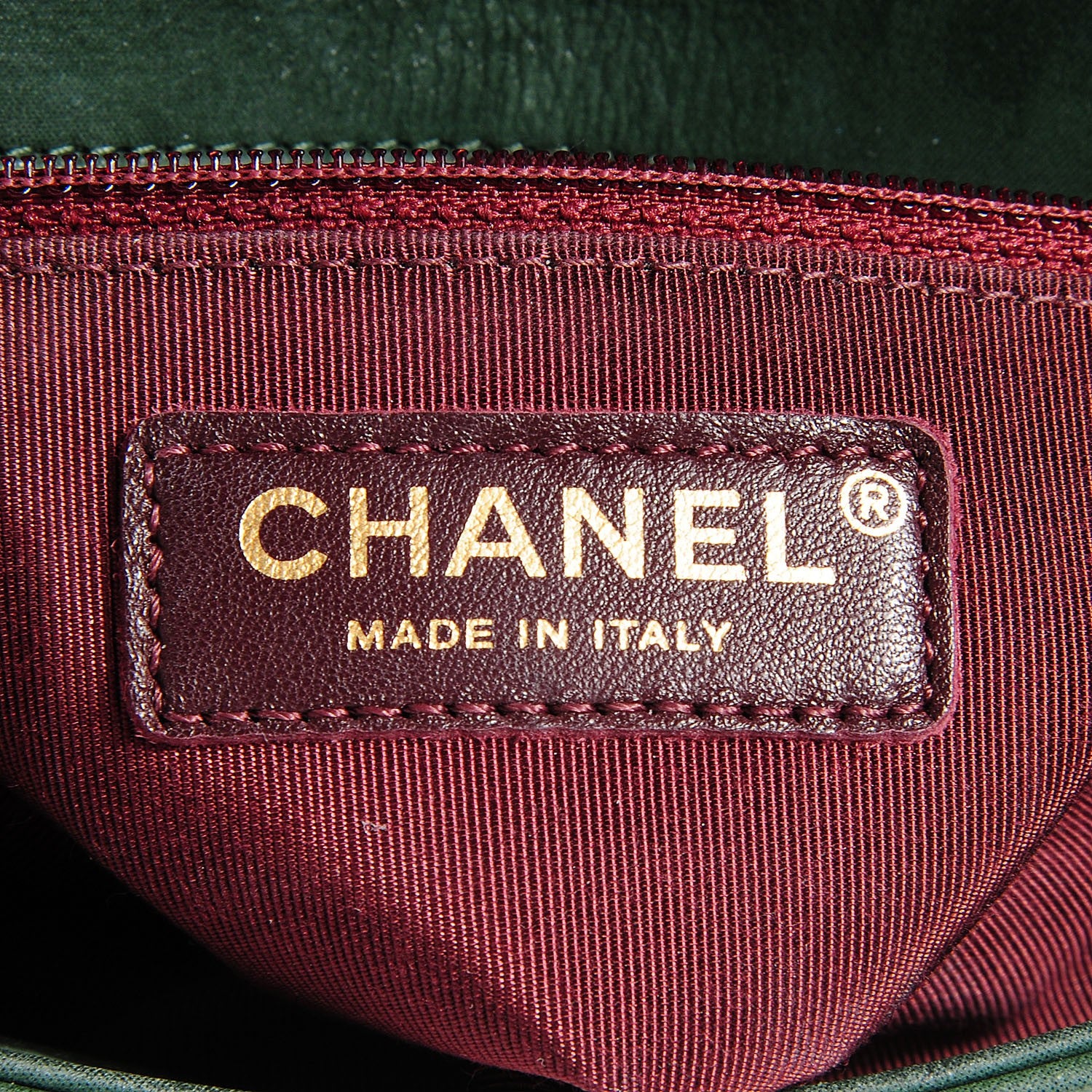 Chanel Metallic Suede Calfskin Small Happy Stitch Flap Green 6 of 8