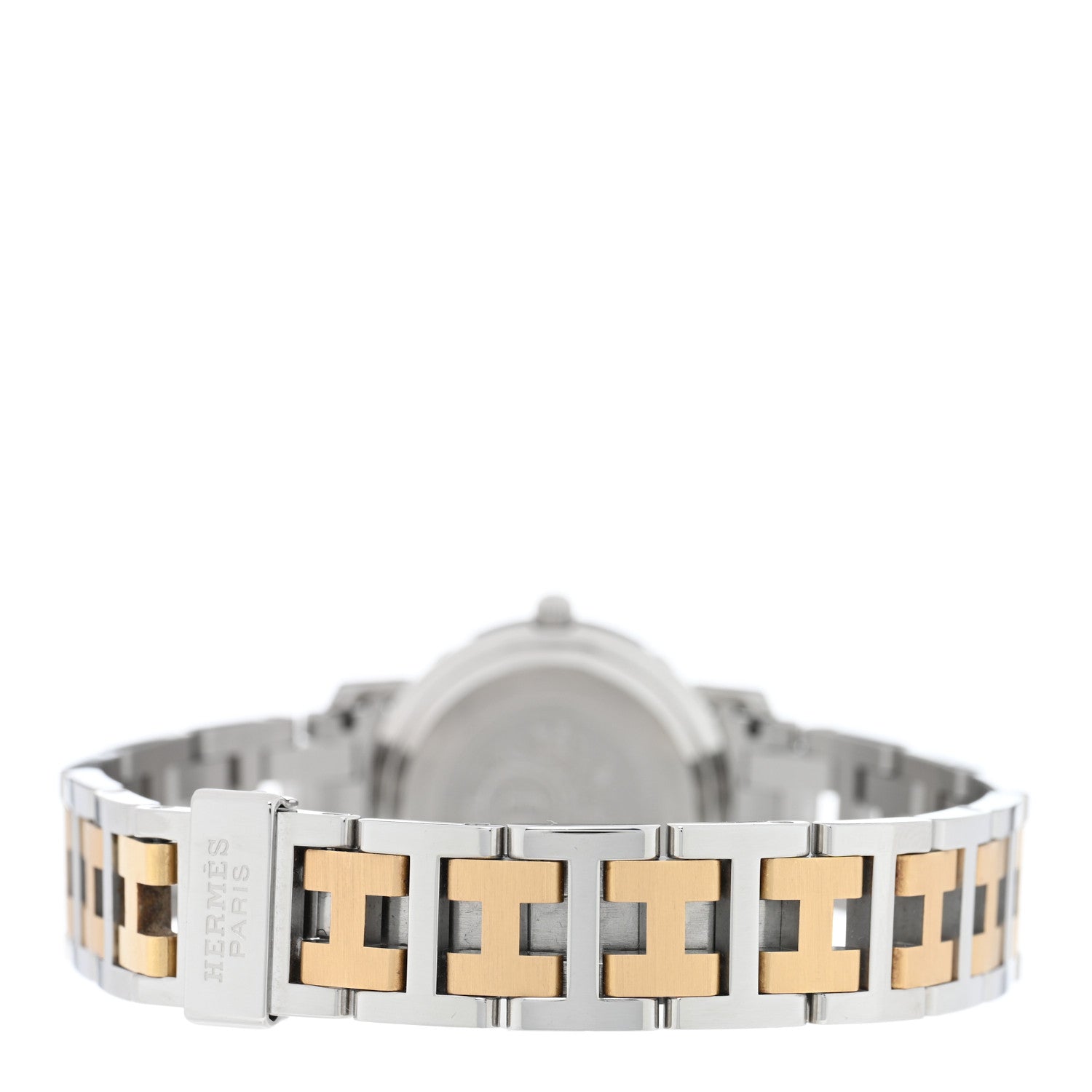 Hermes Stainless Steel 24mm Clipper Quartz Watch Gold 3 of 4