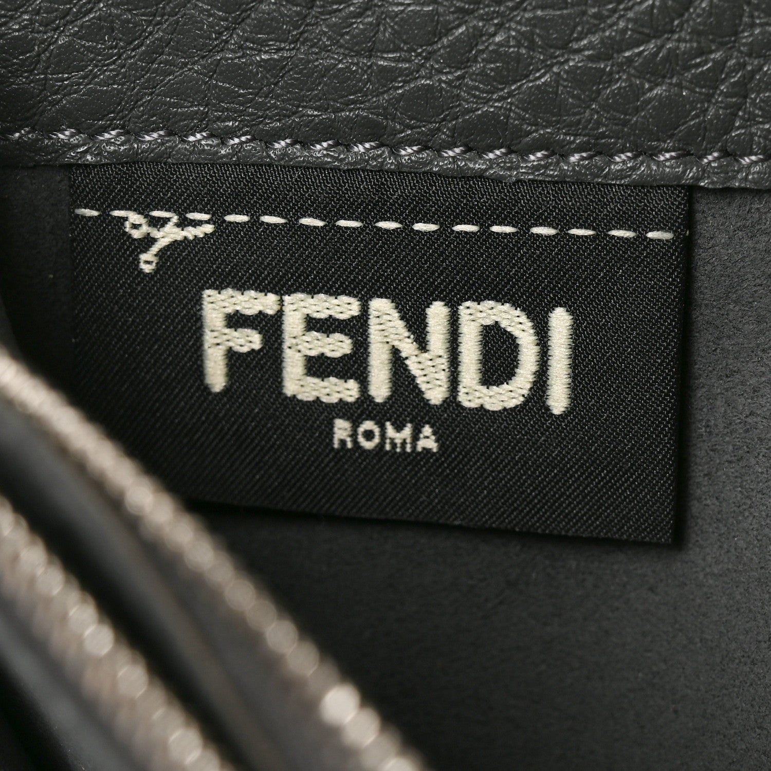 Fendi Cuoio Romano Selleria Peekaboo Continental Wallet Asfalto 6 of 7
