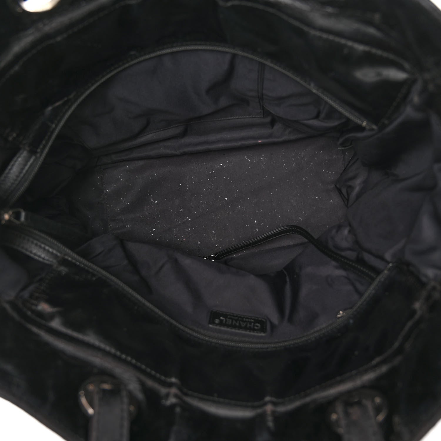 Chanel Vinyl Quilted Large Paris Biarritz Tote Black 5 of 15