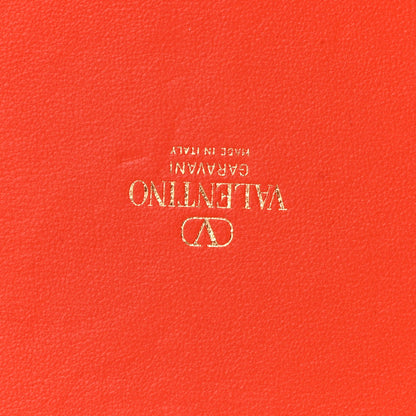 Valentino Garavani Toile Mesh Iconographe Goatskin Le Troisieme Shopping Bag Orange 8 of 14