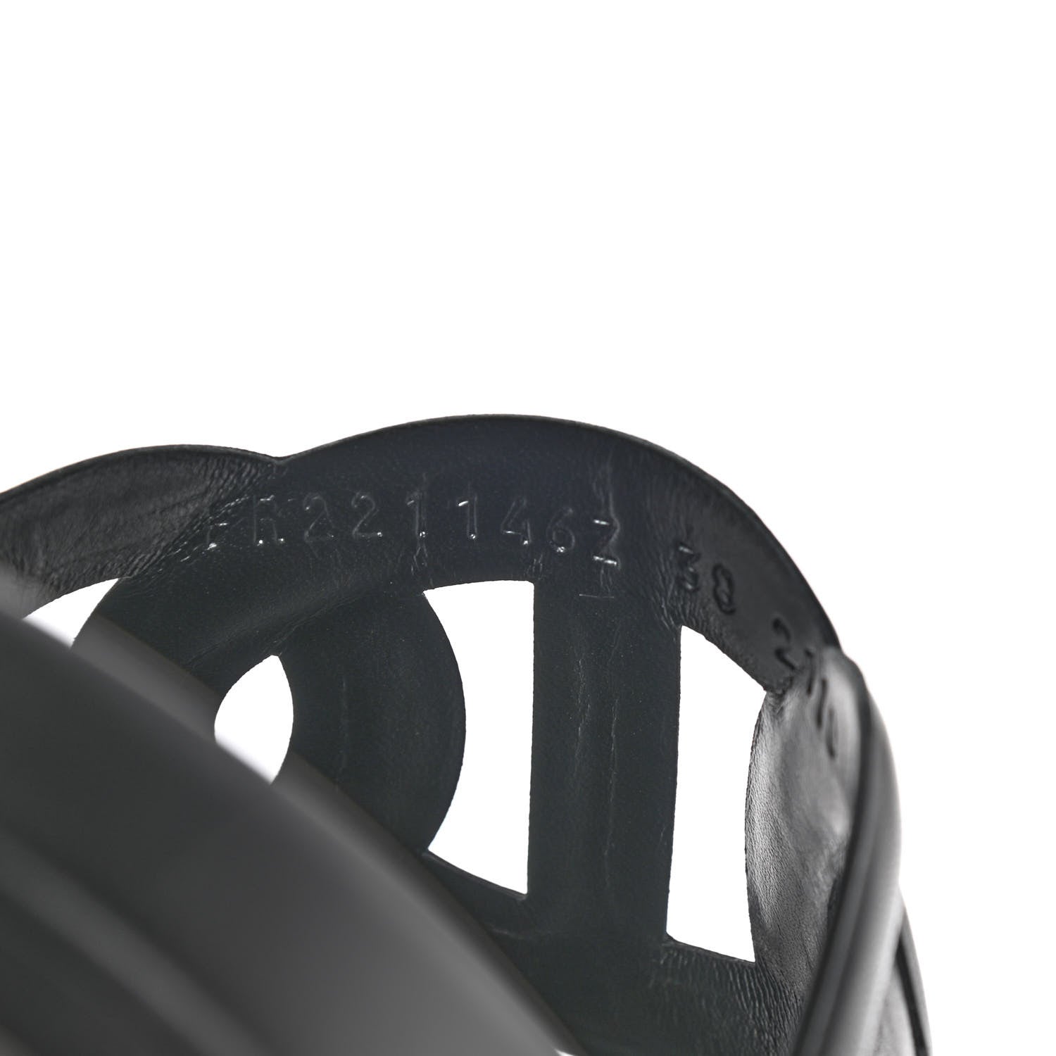 Hermes Nappa Extra Sandals 38 Black 8 of 8