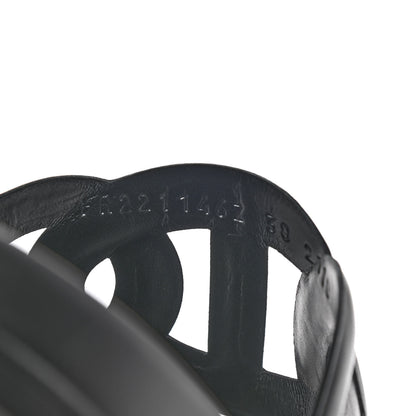 Hermes Nappa Extra Sandals 38 Black 8 of 8