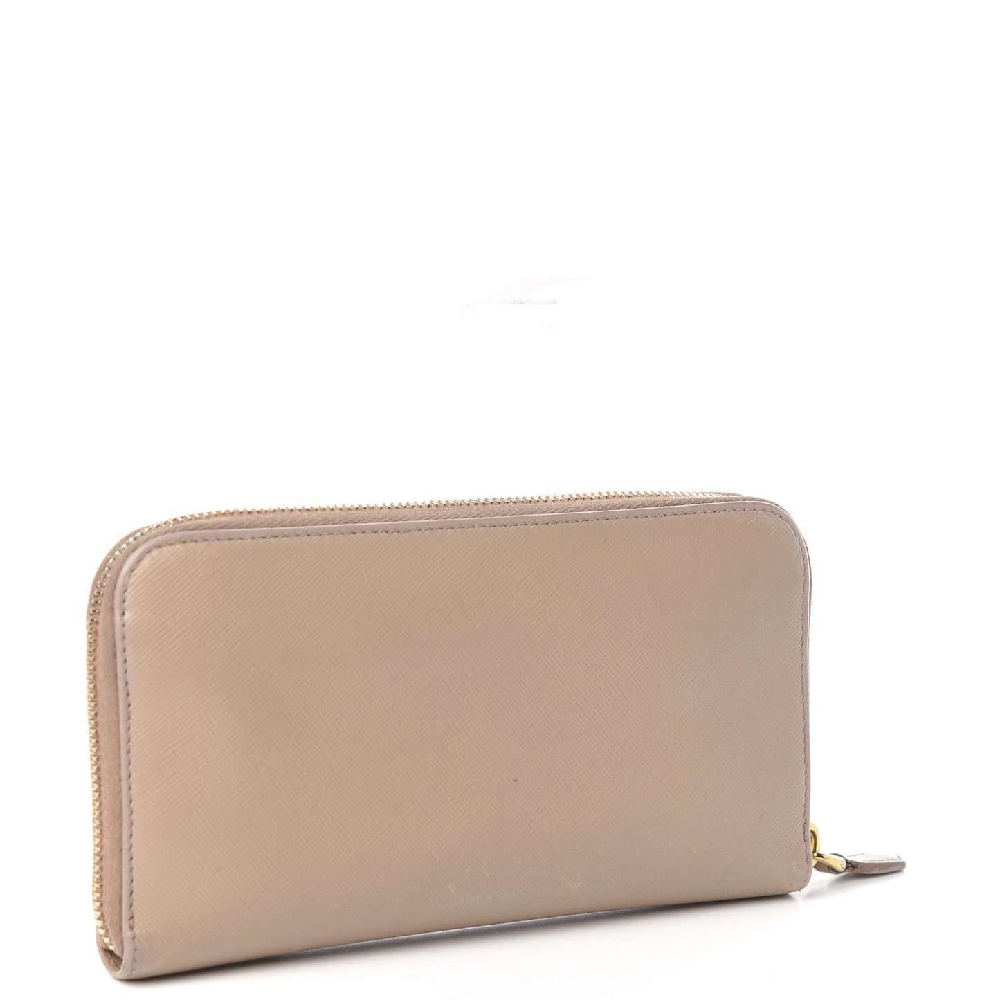 Saffiano Metal Zip Around Wallet Cammeo