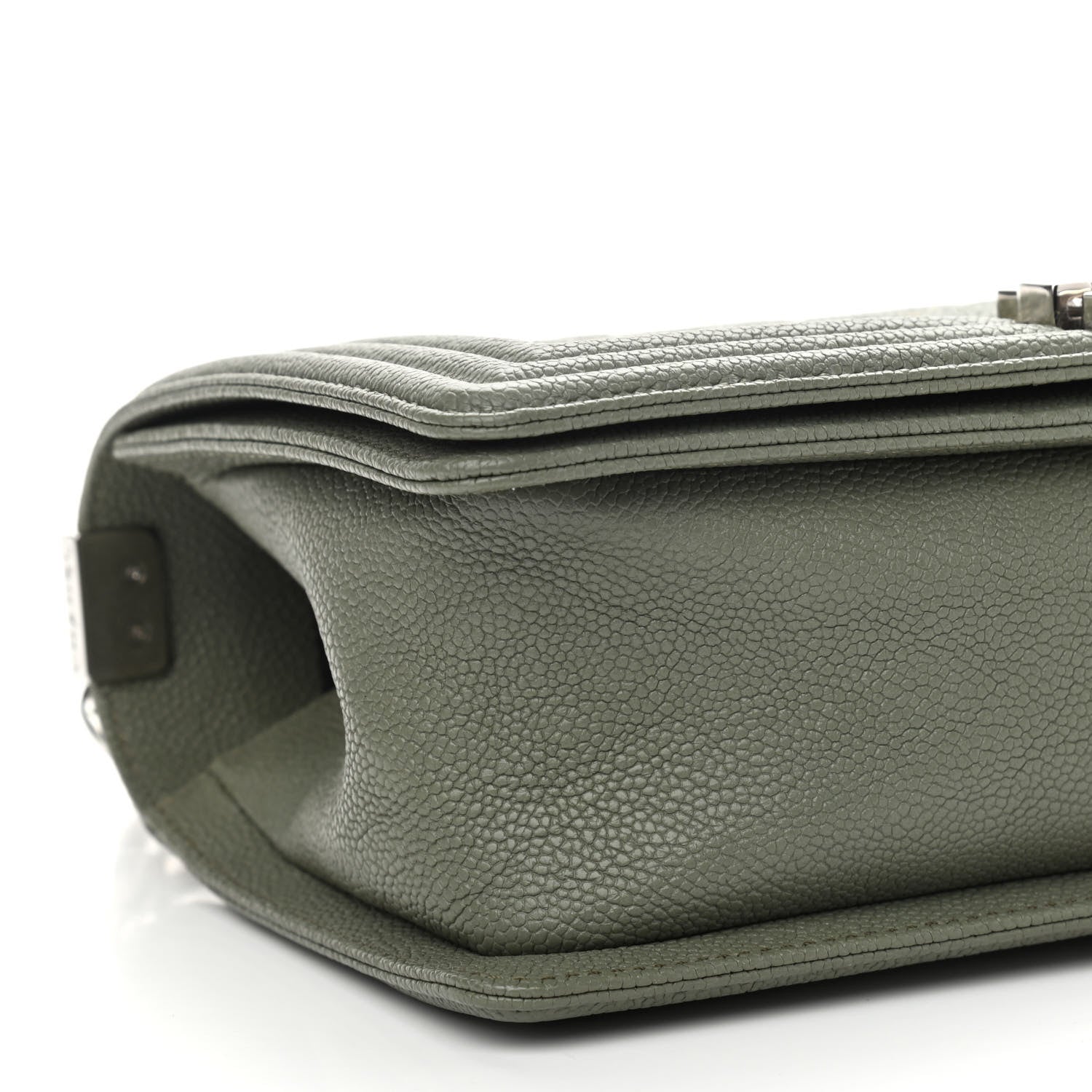 Chanel Caviar Quilted Medium Boy Flap Green 9 of 11