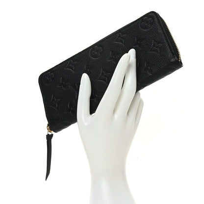 Louis Vuitton Empreinte Clemence Wallet Black 2 of 6