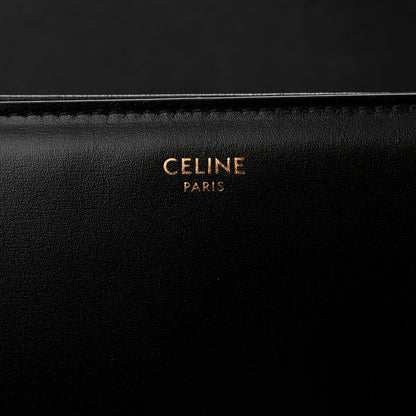 Celine Shiny Calfskin Medium Triomphe Black 6 of 17