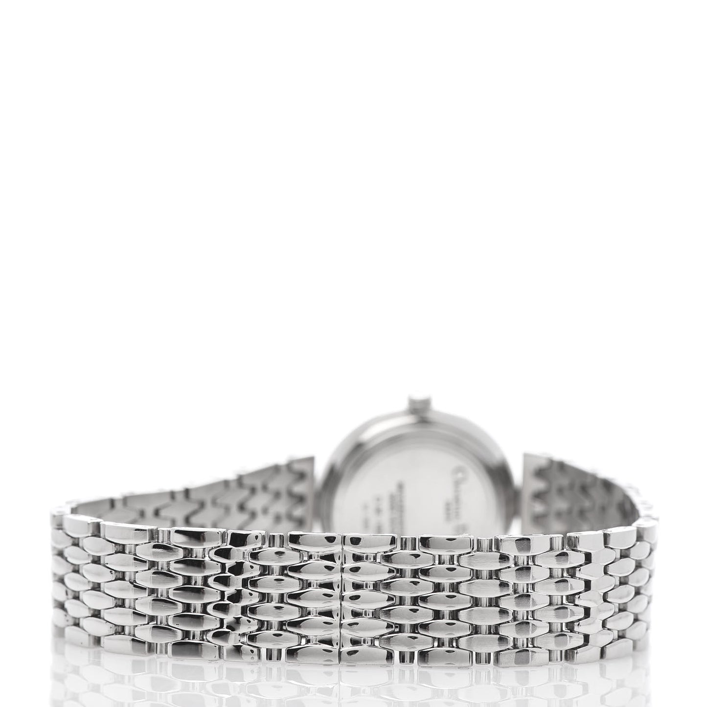 Stainless Steel Diamond 25mm Round Quartz Watch