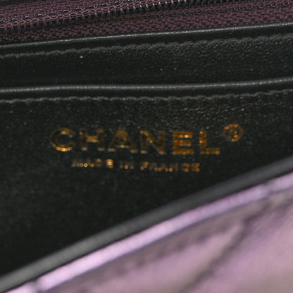 Chanel Iridescent Lambskin Quilted Mini Rectangular Flap Black 6 of 10