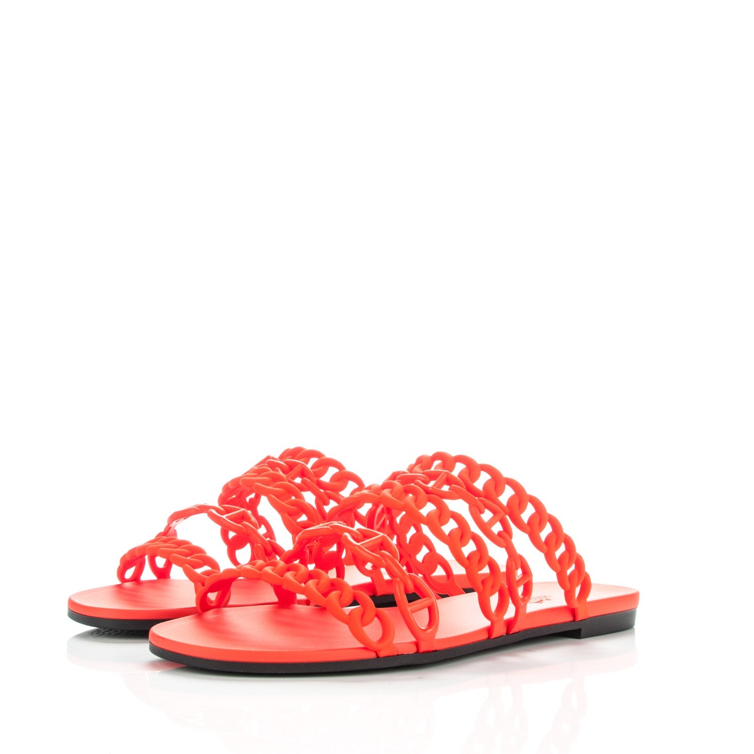 Hermes Chaine d'Ancre Nude Sandals 38 Pavot 3 of 6