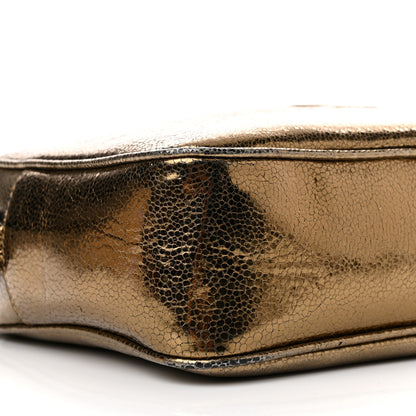 Saint Laurent Calfskin Lame Monogram Small Lou Camera Bag Gold Olive 8 of 9