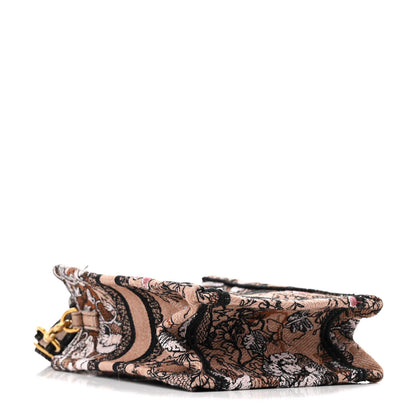 Christian Dior Canvas Jardin Magique Embroidered Mini Book Tote Phone Bag Powder Pink 4 of 12
