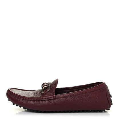 Gucci Calfskin Horsebit Driver Loafers 36 Burgundy 1 of 4