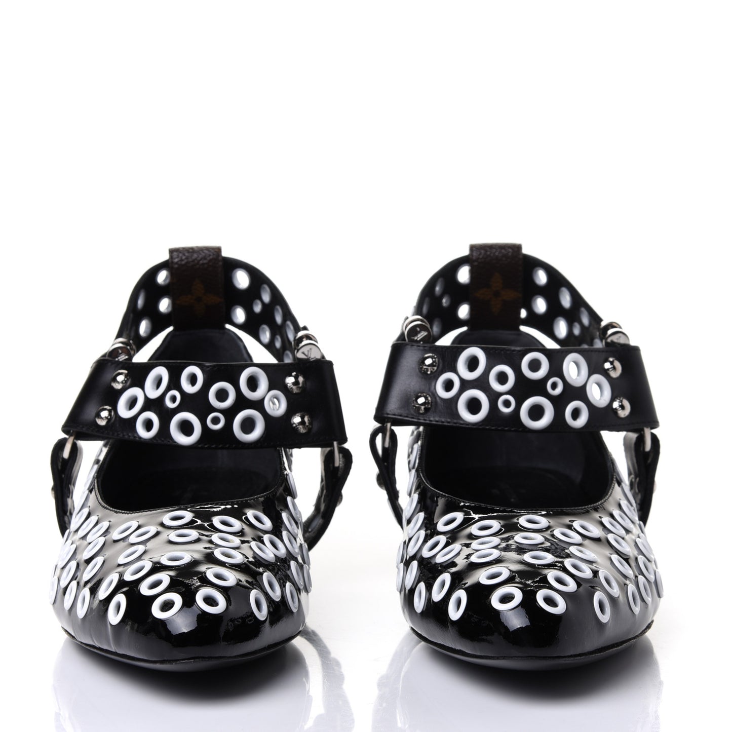 Calfskin Monogram Rhapsody Ballerina Flats 39 Black