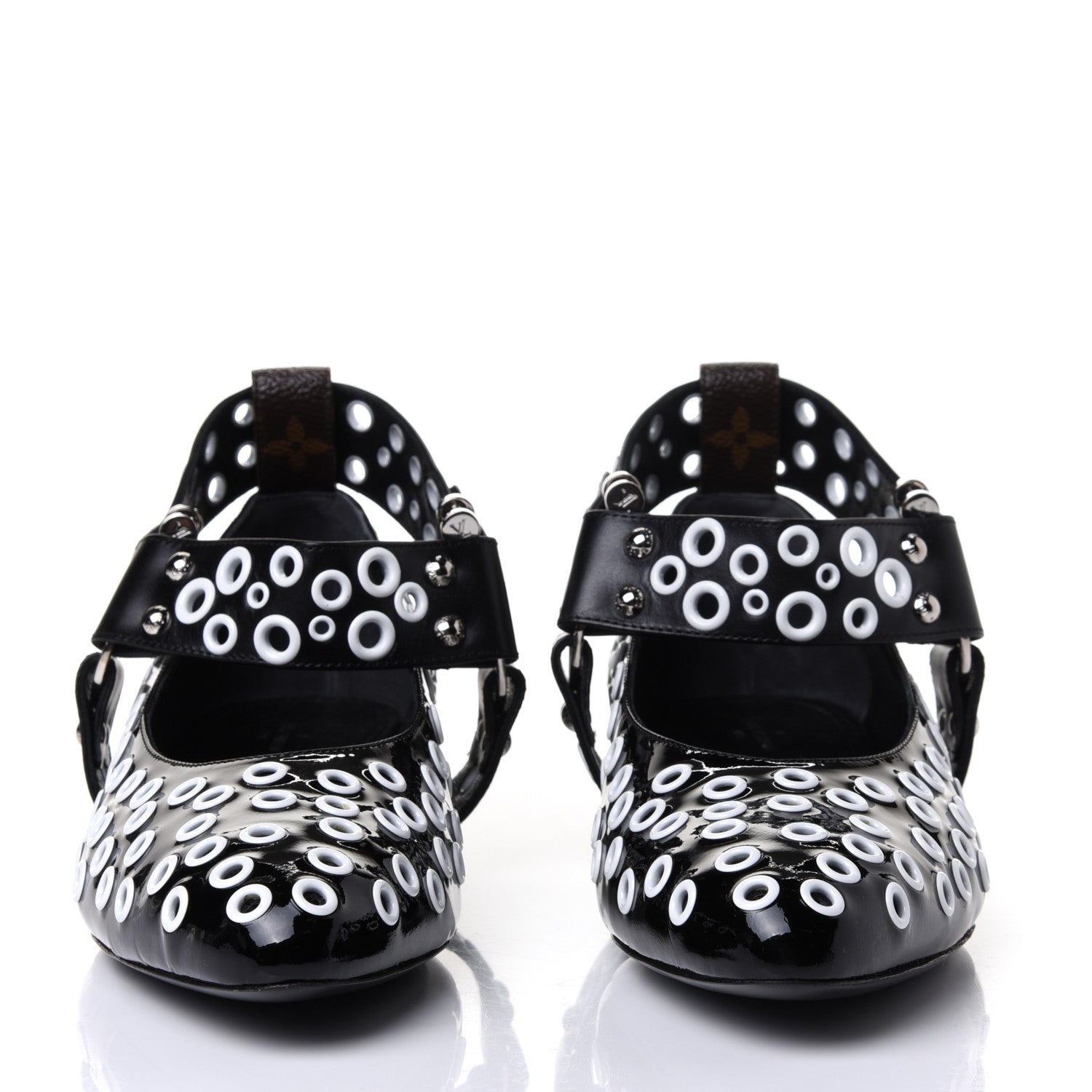 Louis Vuitton Calfskin Monogram Rhapsody Ballerina Flats 39 Black 2 of 4