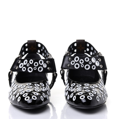 Louis Vuitton Calfskin Monogram Rhapsody Ballerina Flats 39 Black 2 of 4