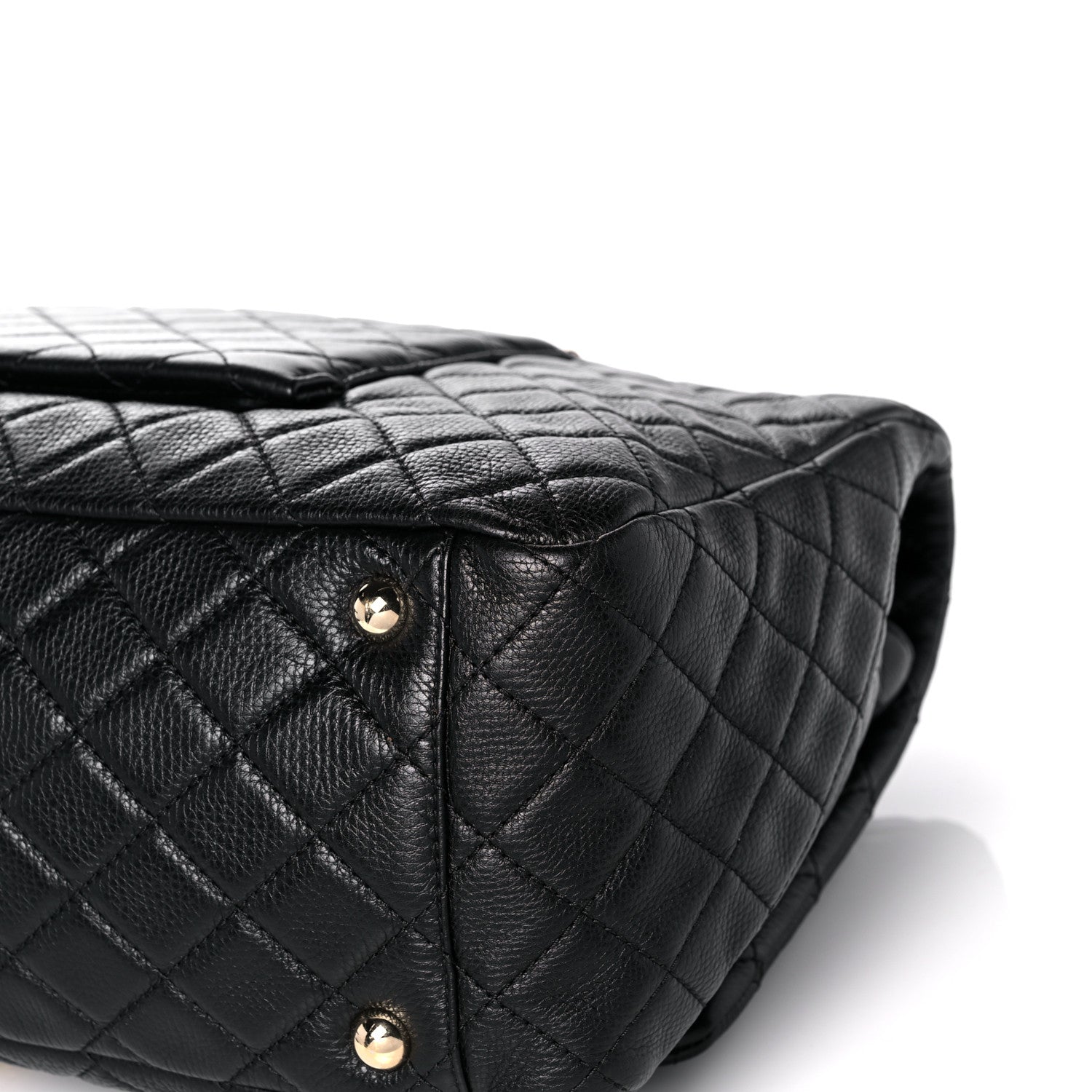 Chanel Calfskin Quilted XXL Travel Flap Bag Black 12 of 12