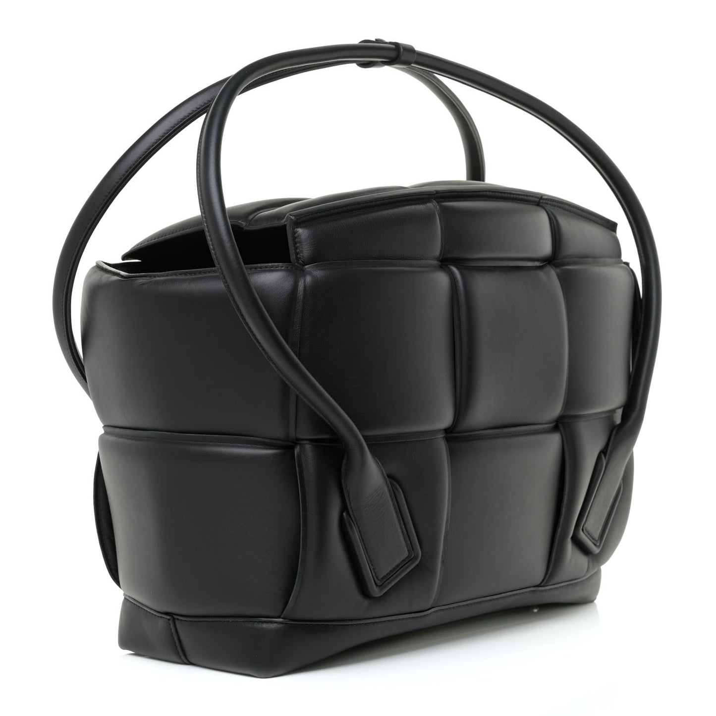 Nappa Maxi Intrecciato Padded Large Arco Black