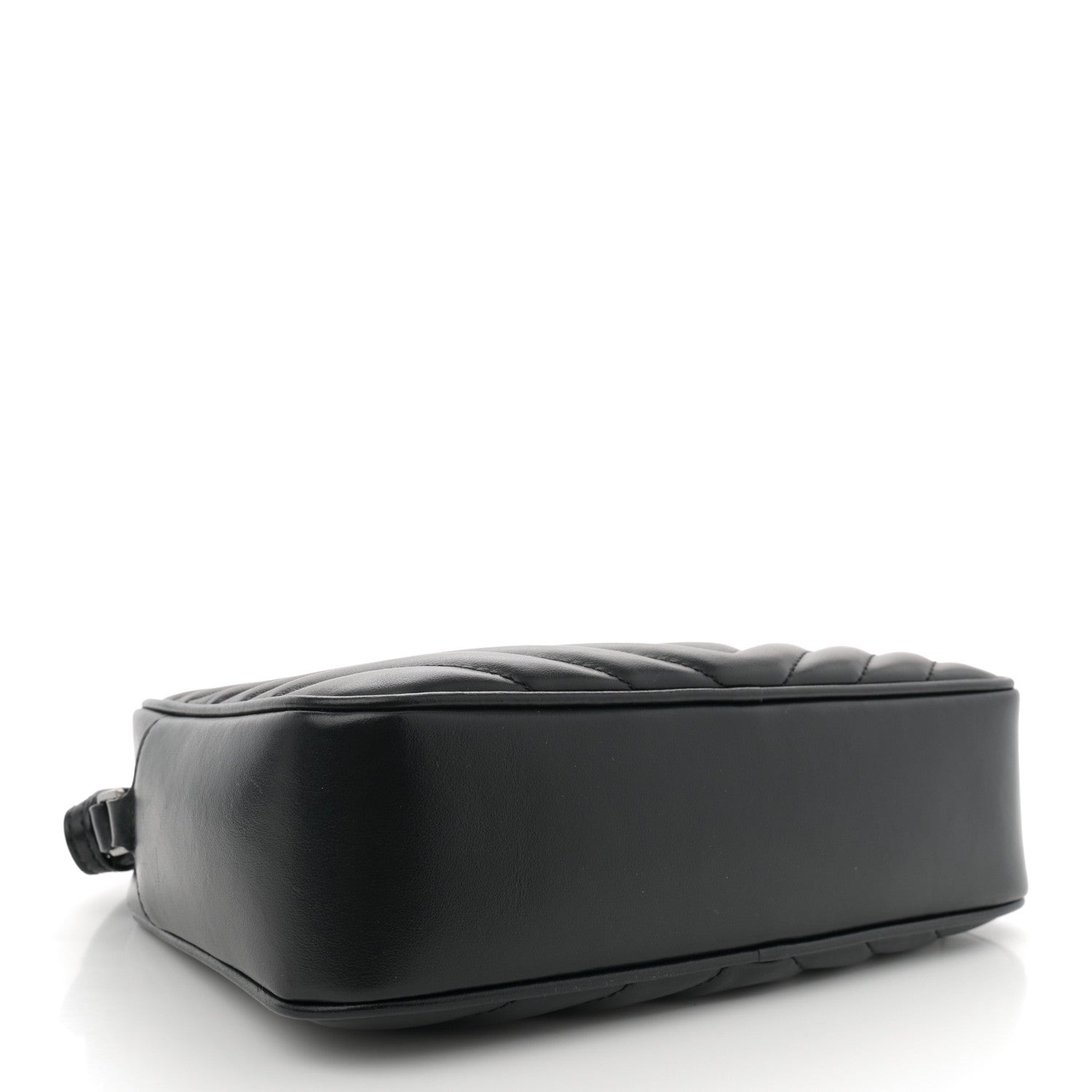 Saint Laurent Calfskin Matelasse Monogram Lou Camera Bag Black 4 of 12