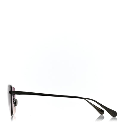 Chanel Titanium Cat Eye CC Sunglasses 4286-T Black 3 of 11