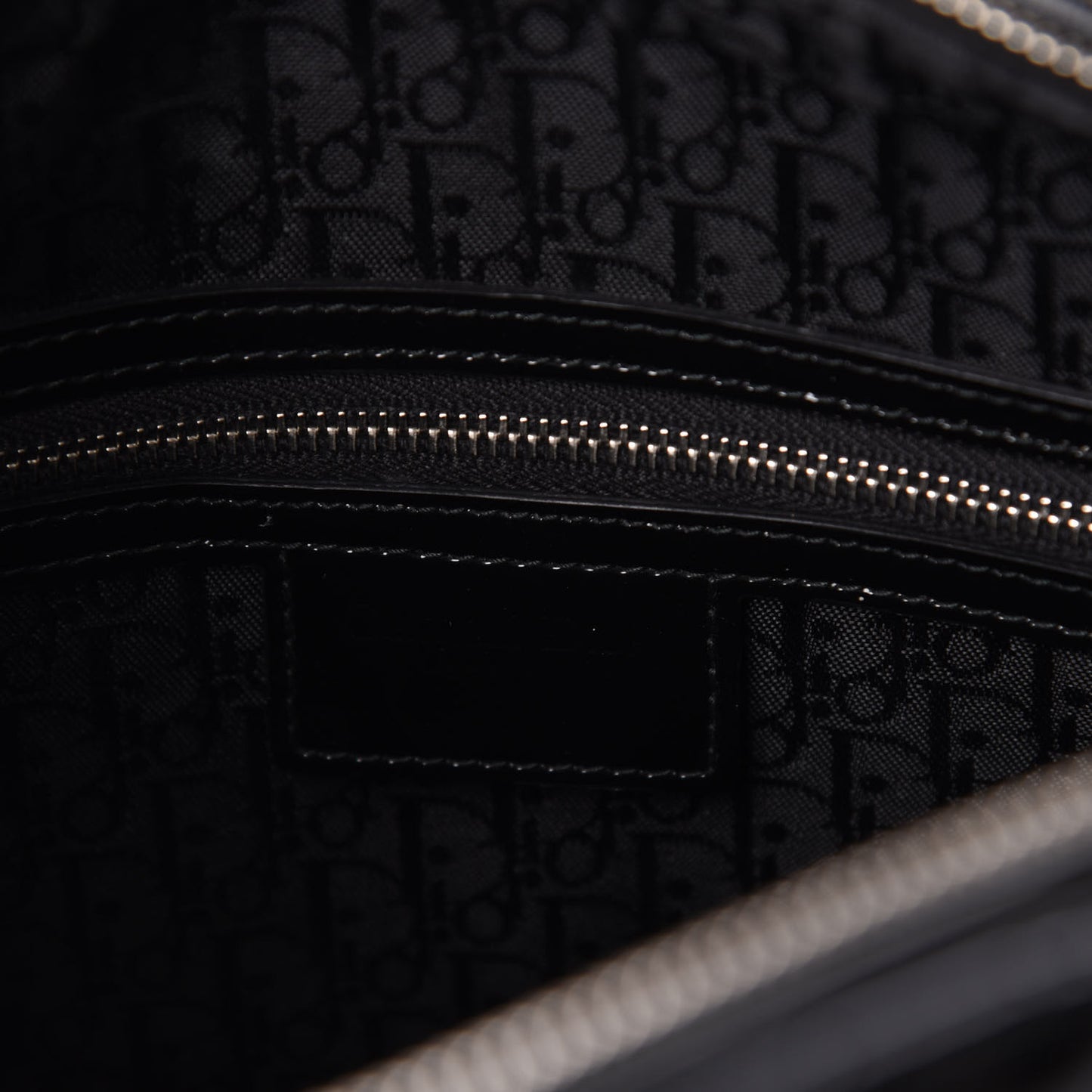 Patent Cannage Large Lady Dior Black