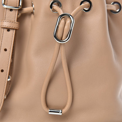 Alexander Wang Calfskin Studded Alpha Bucket Bag Latte 8 of 10