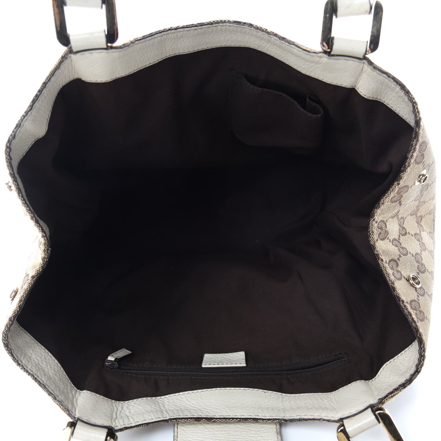 Monogram New Ladies Web Tote Off White