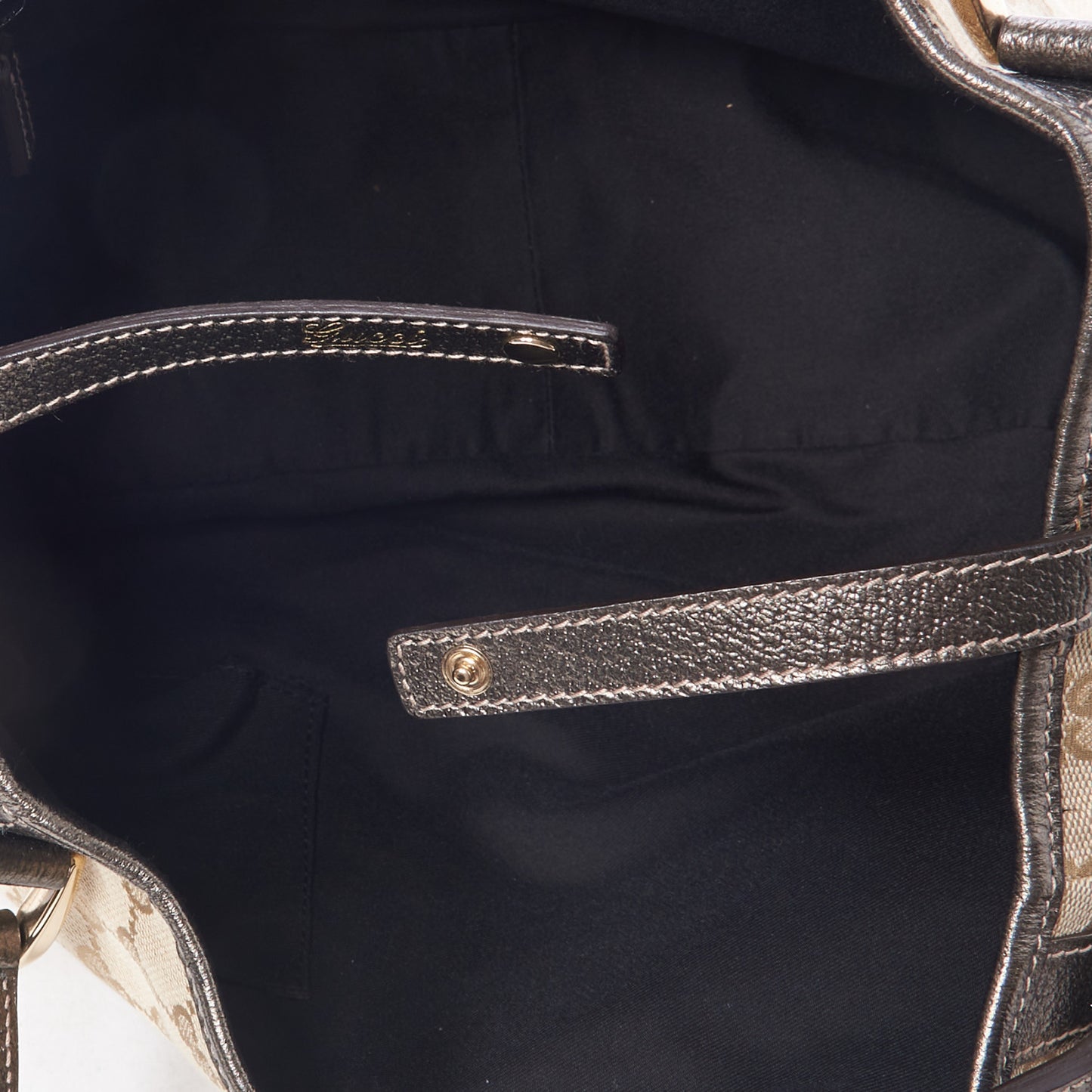 Monogram Medium Abbey Shoulder Bag Pewter