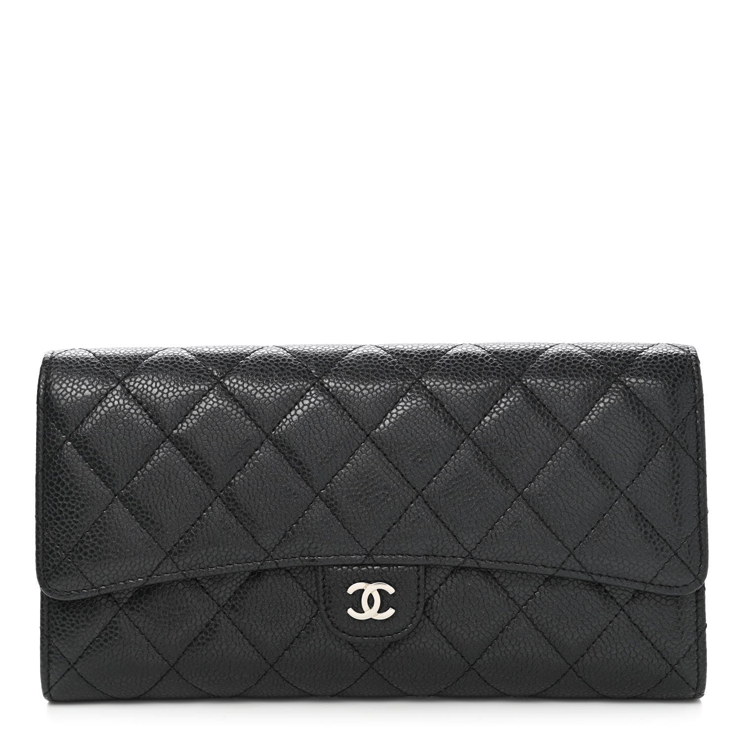 Chanel Caviar Quilted Travel Wallet Black 1 of 9