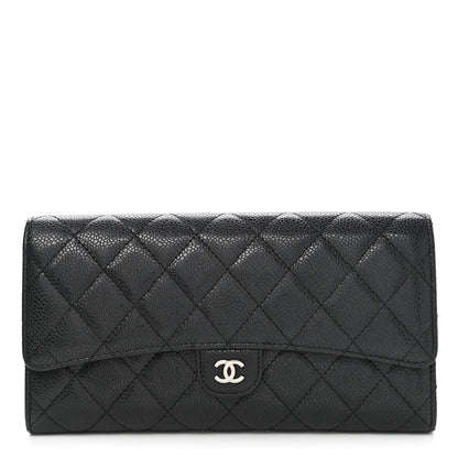 Chanel Caviar Quilted Travel Wallet Black 1 of 9