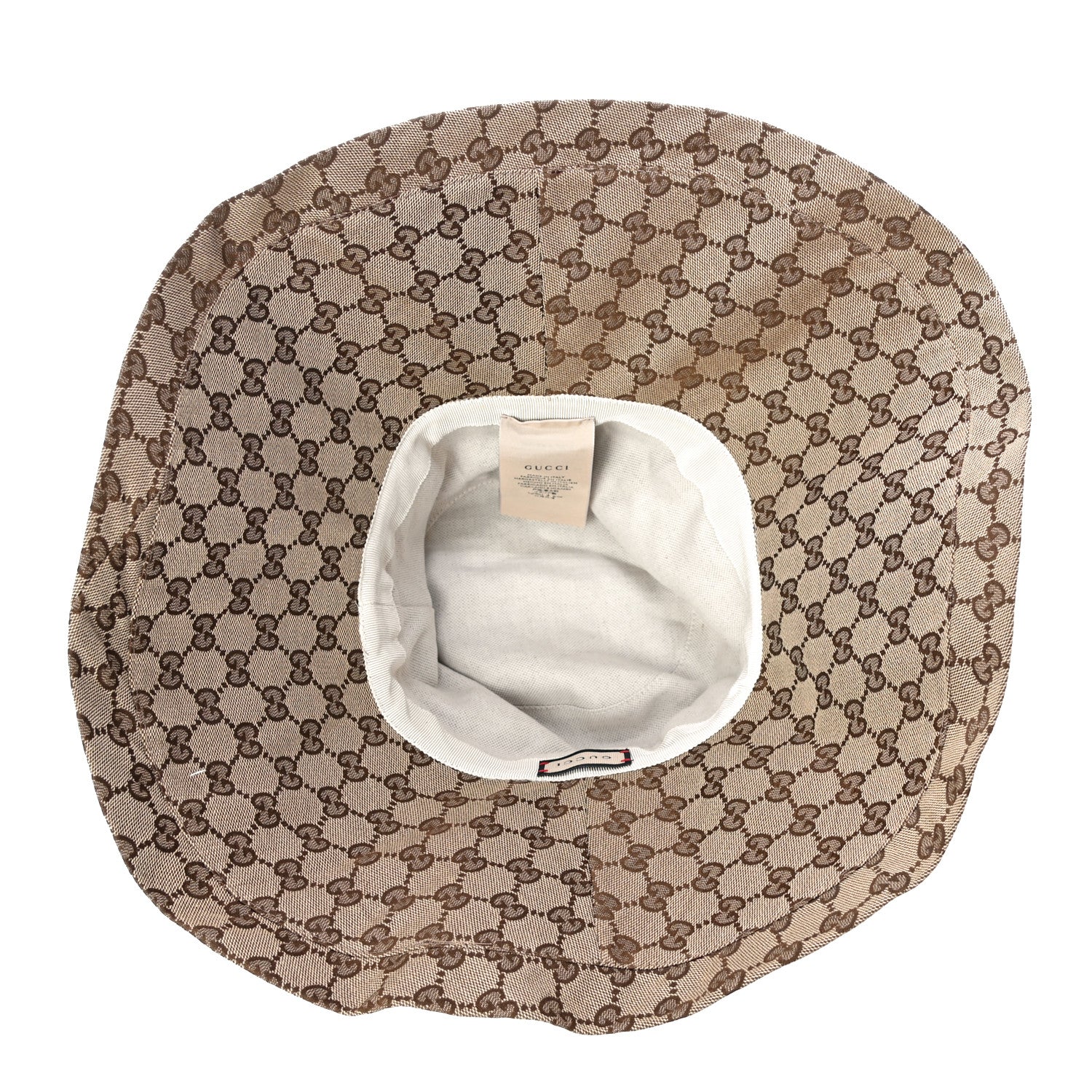Gucci Monogram Wide Brim Hat L Beige 6 of 9