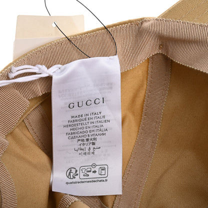 Gucci Cotton Logo Script Baseball Hat L Camel 9 of 13