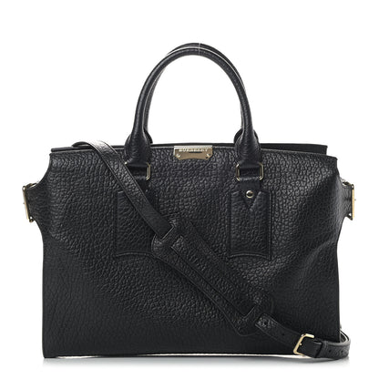 Burberry Heritage Grain Calfskin Large Clarborough Tote Black 1 of 10