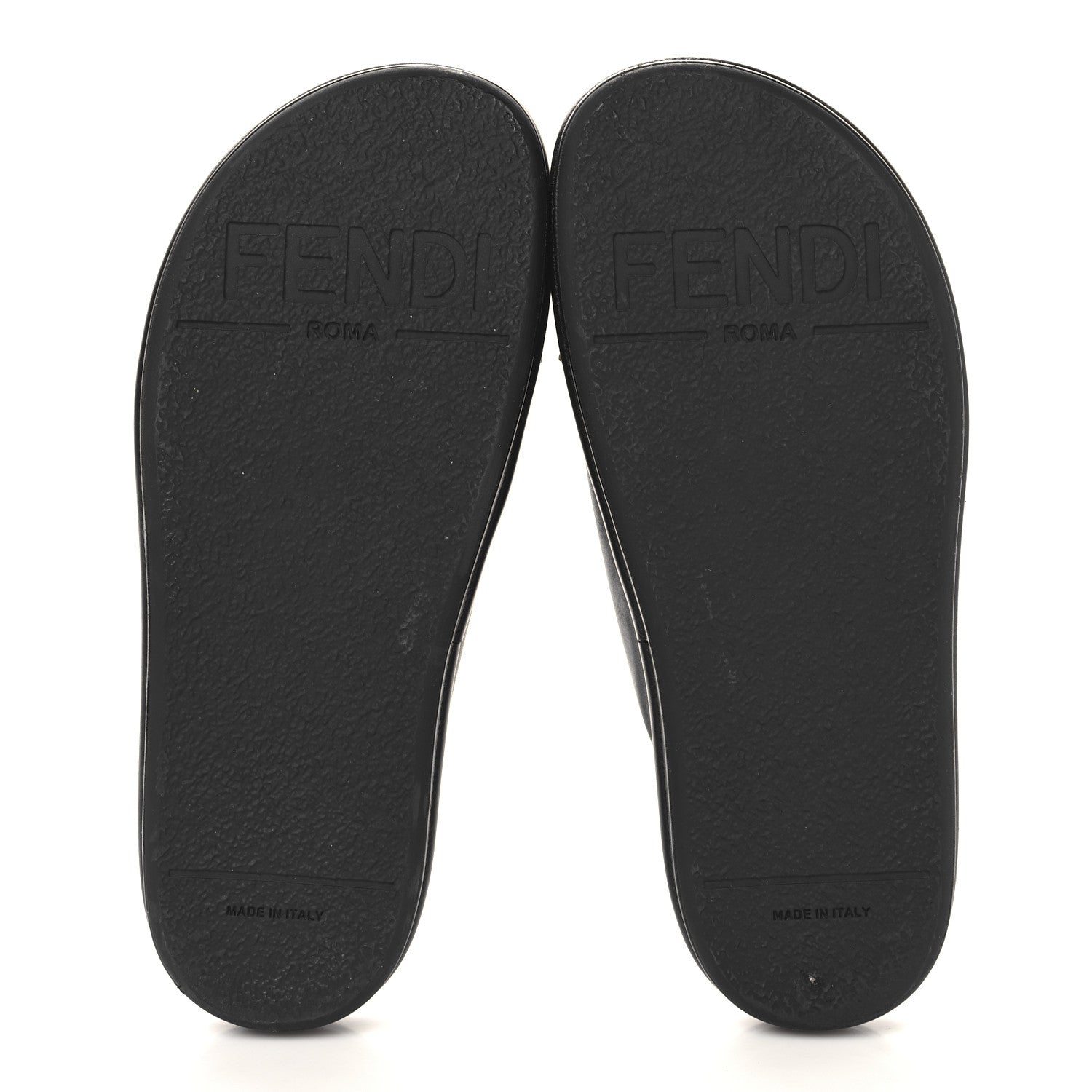 Fendi Vitello Womens Fendigraphy Slide Sandals 36.5 Black 6 of 9
