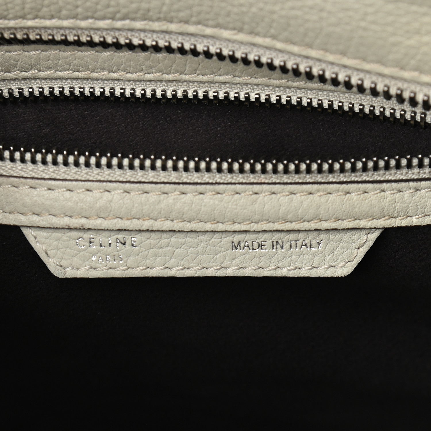 Celine Drummed Calfskin Micro Luggage Lune 6 of 9