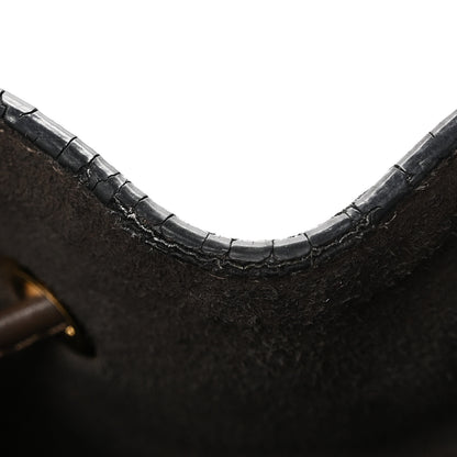 Fendi Vitello Century Matte F is Fendi Stamp Patch Bi-Color Grande Mon Tresor Bucket Bag Black Maya Fragola 10 of 10