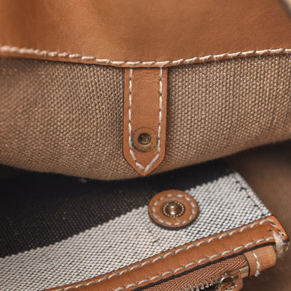 Burberry Canvas Mega Check Medium Ashby Hobo Saddle Brown 11 of 11