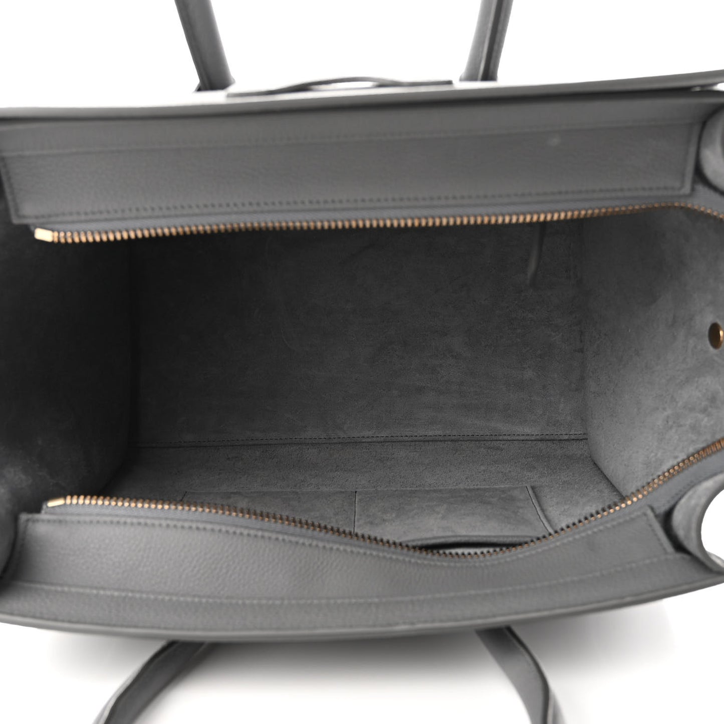 Drummed Calfskin Mini Luggage Kohl
