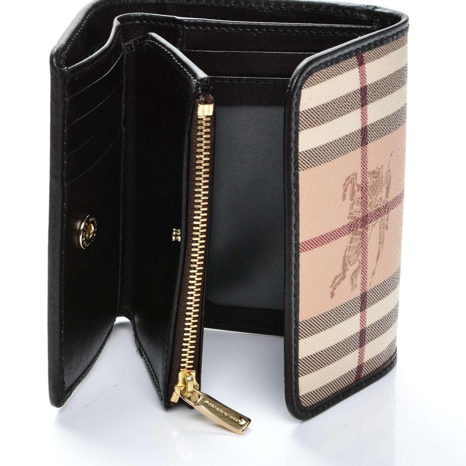 Burberry Haymarket Check Medium Bellfield ID Wallet Chocolate 14 of 14