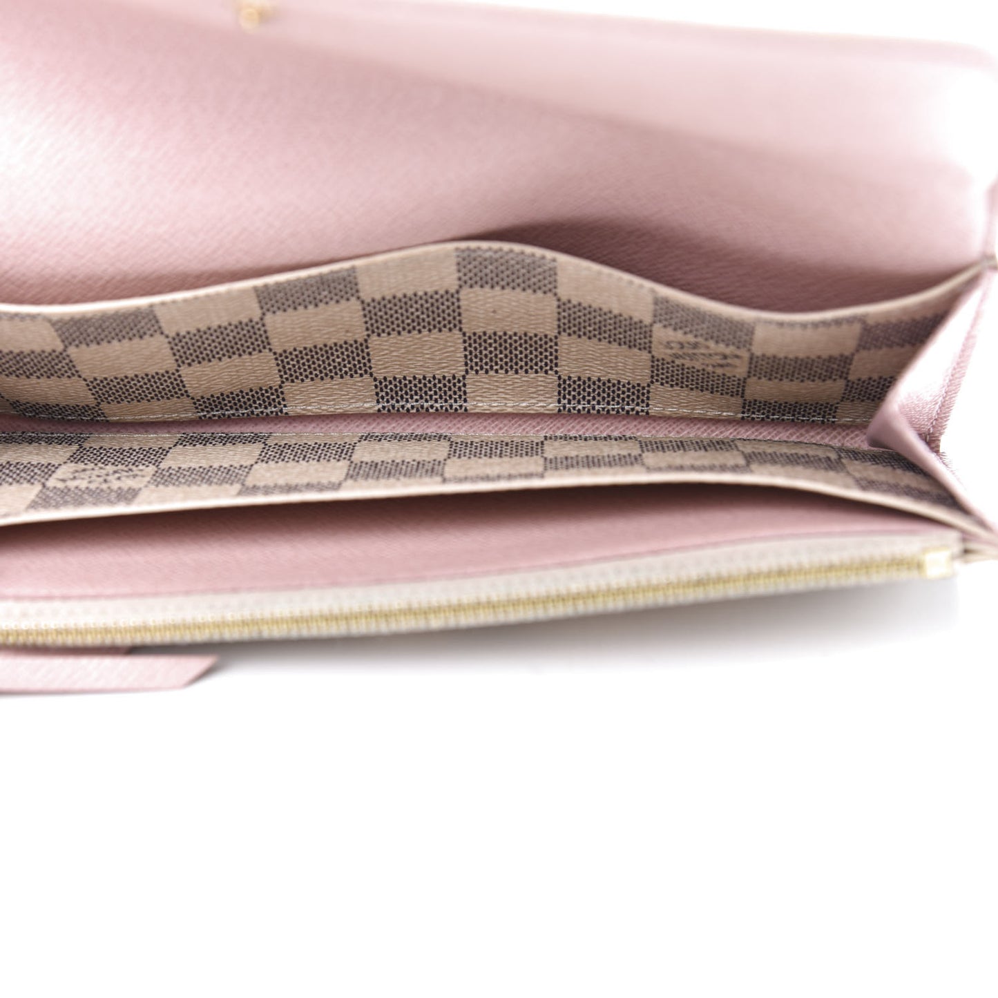 Damier Azur Emilie Wallet Rose Ballerine