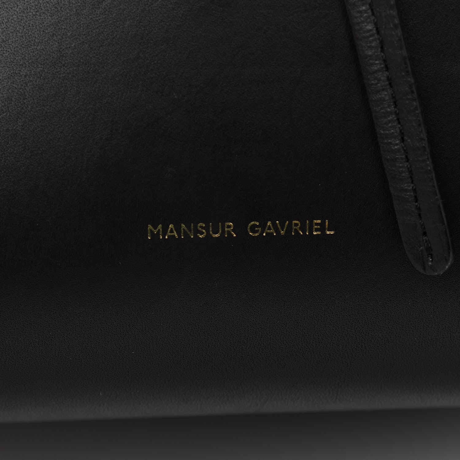 Mansur Gavriel Vegetable Tanned Calfskin Bucket Bag Black Ballerina 10 of 12