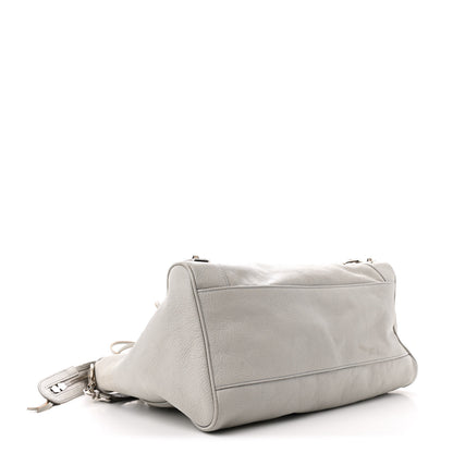 Balenciaga Chevre Silver Metallic Edge Hardware Velo Gris Perle 5 of 17